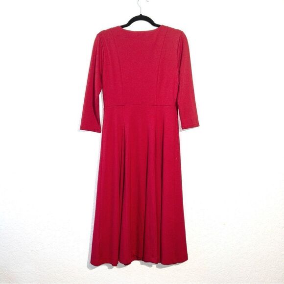 Maeve x Anthropologie Red Jocelyn‎ Midi Dress Size Small - Picture 7 of 7
